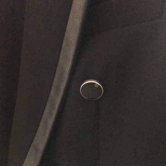 Generation, love, black blazer with vegan leather piping🖤 - Picture 9 of 11